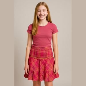 Girls size 14/16 orange skirt George